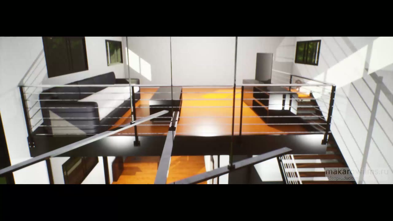 3D-рендер интерьера автосалона
