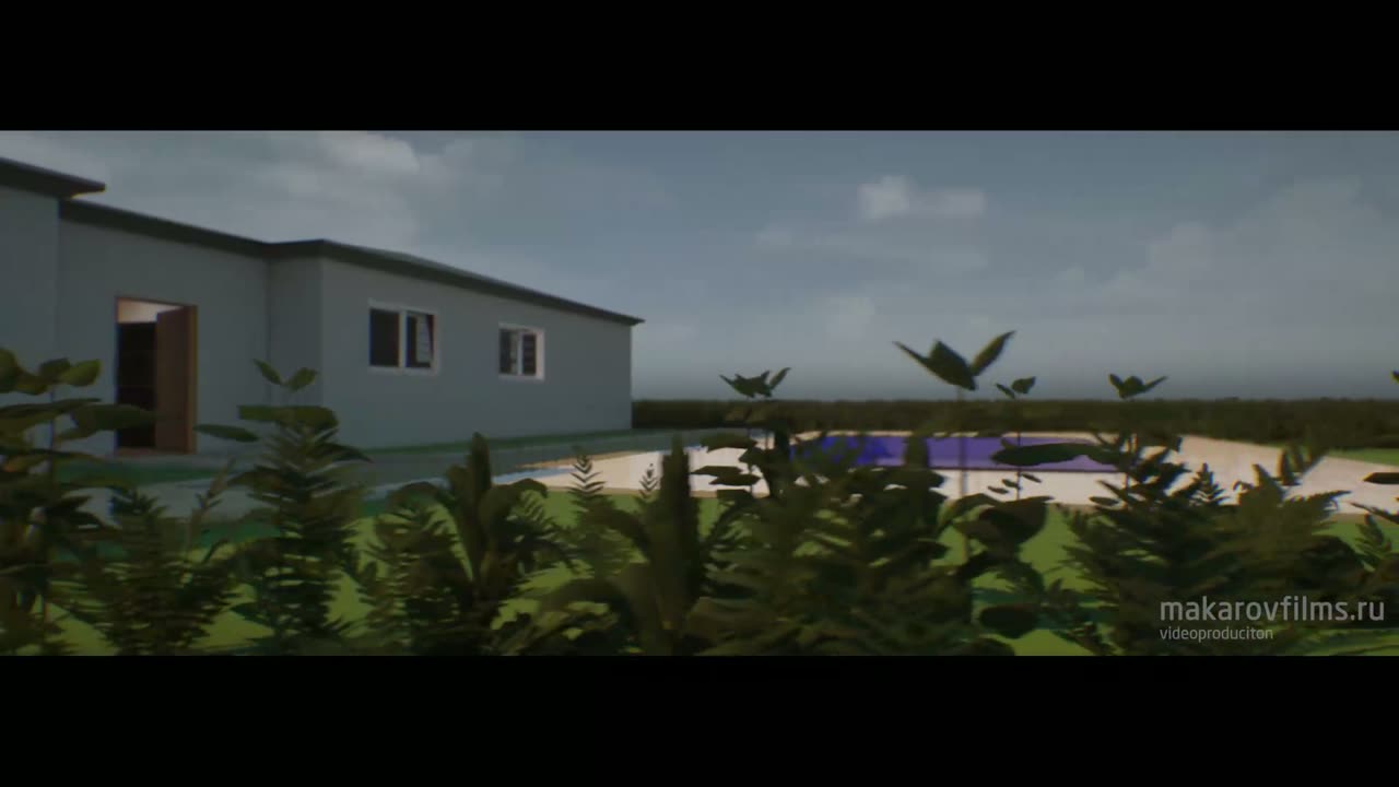 Базовый 3D-рендер частного дома